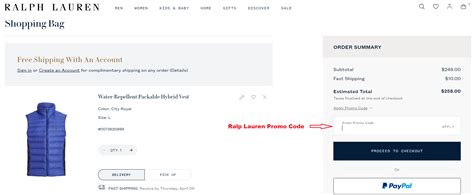 ralph lauren canada discount code